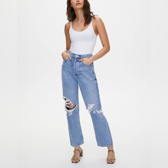 Agolde 90s blue ripped jeans!! - Picture 2 of 6